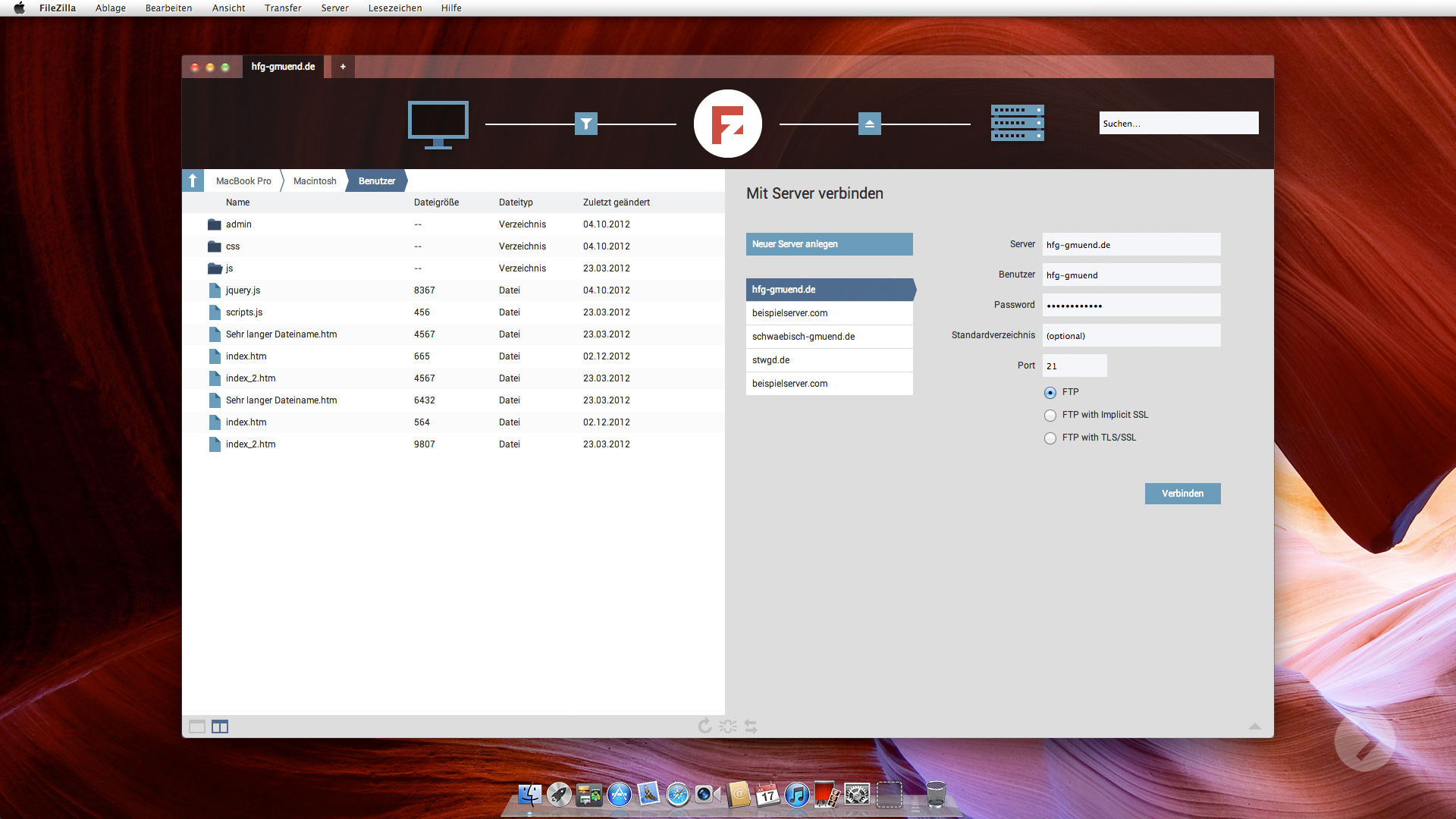 Filezilla Redesign