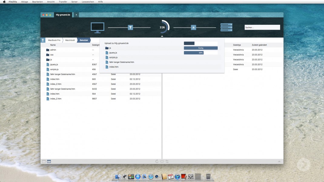 Filezilla Redesign